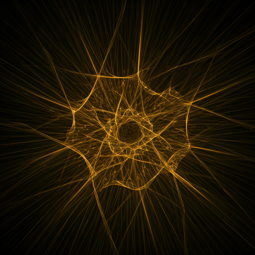 Neural network core with golden filaments